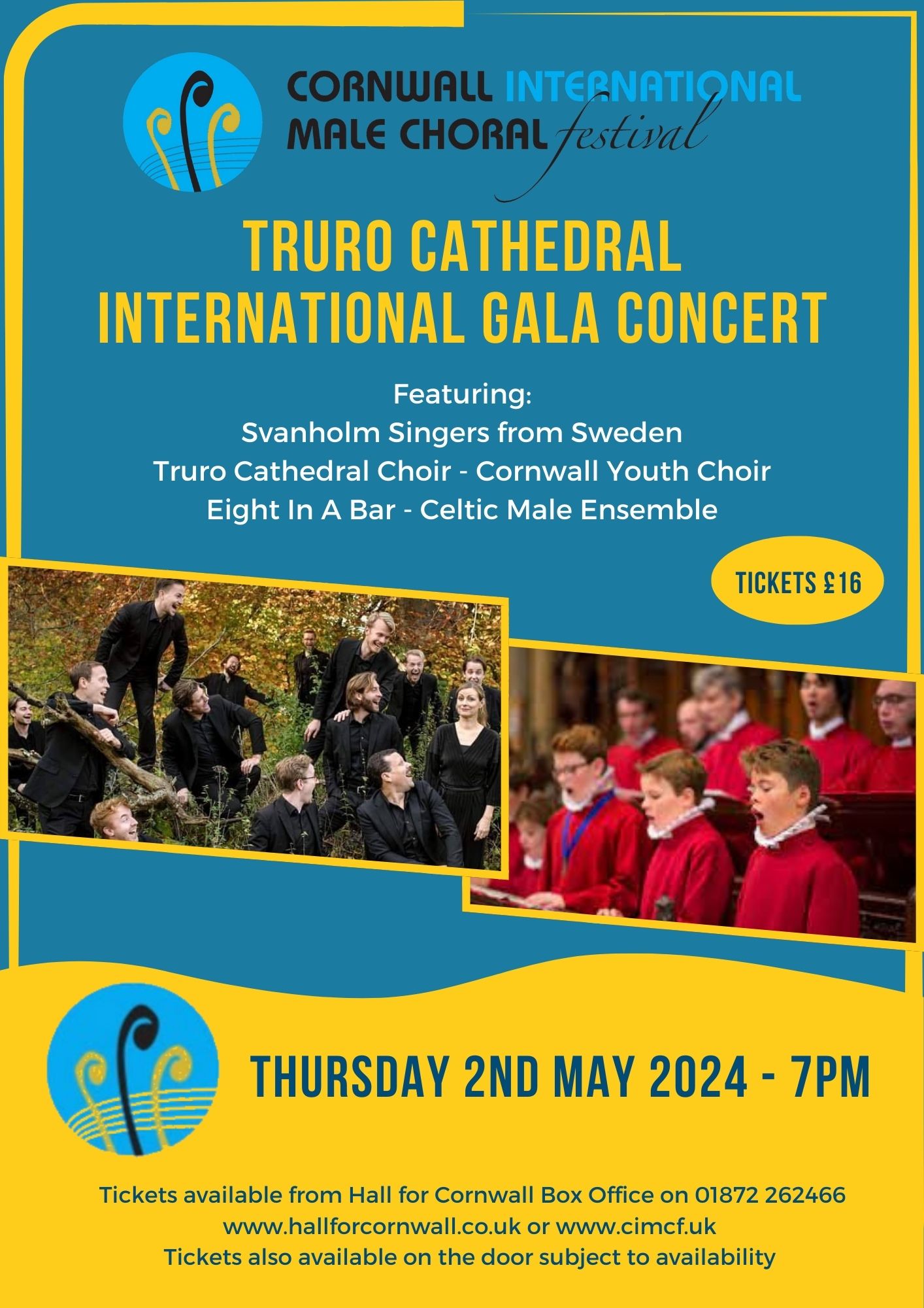 Cornwall International Male Choral Festival Opening Night | Thursday 2 May, 19:00
