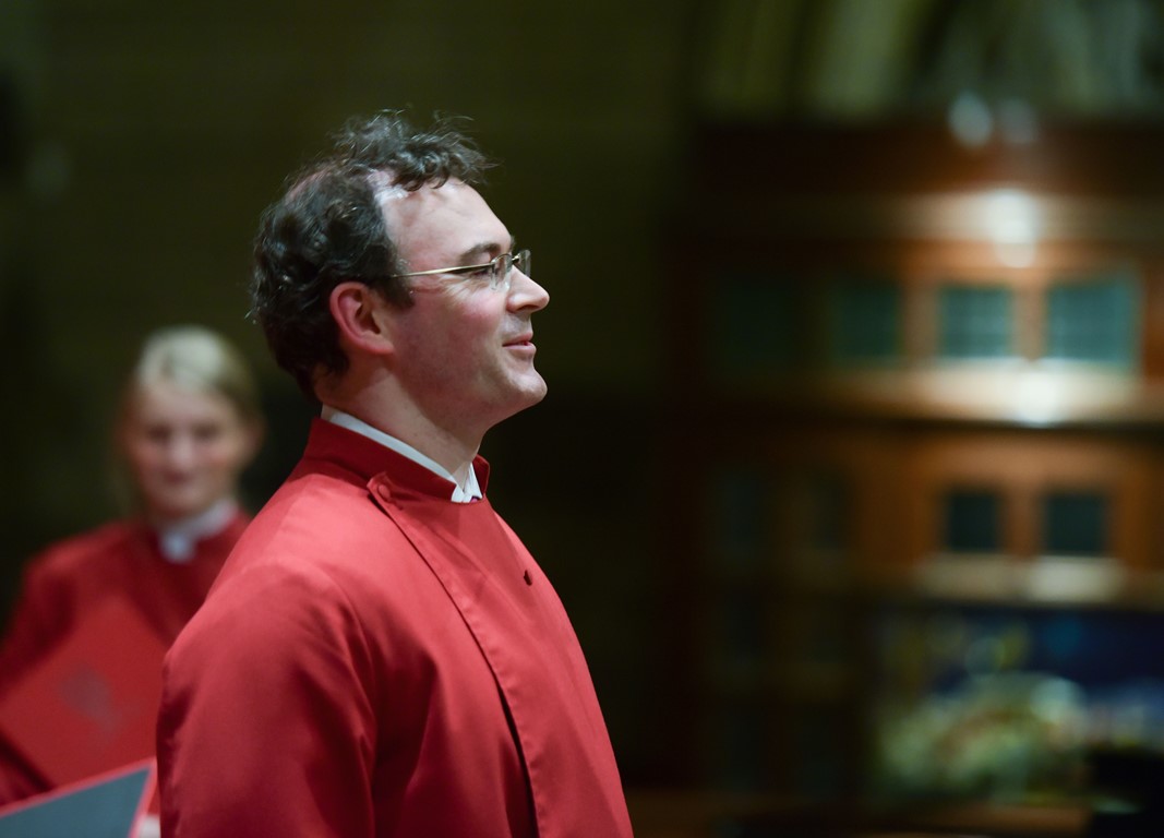 Truro cathedral's director of music Christopher Gray 