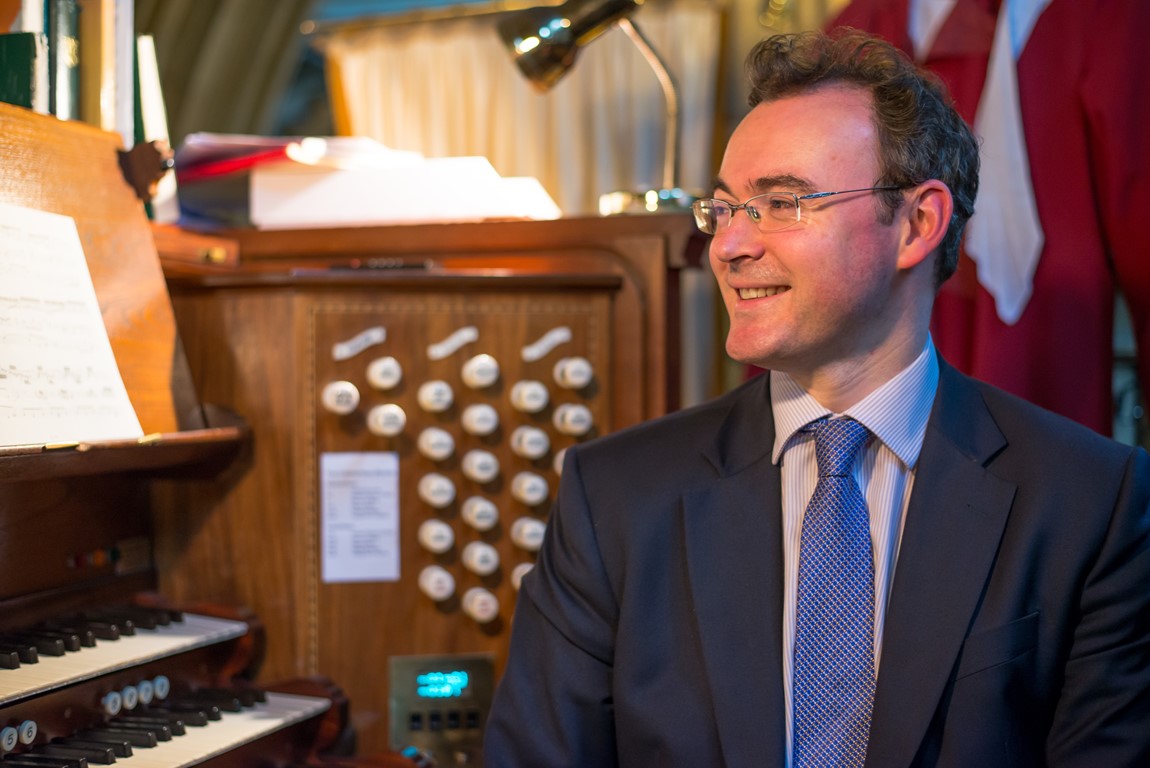 Headshot of Christopher Gray, Director of Music at Truro Cathedral